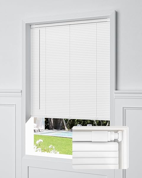 UNISHADES NO DRILL BLINDS FOR WINDOWS 1″ VINYL...