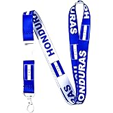 EASTEX Honduras Flag Lanyard Keychain - Lanyards for Keys Badge ID - Clip on Lanyard - ID Card Holder Keychain for Men Women