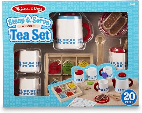 melissa and doug metal tea set