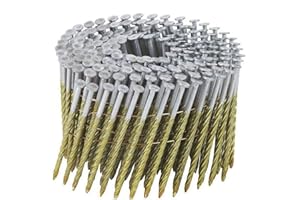 Stanley Bostitch C10S120DG Thickcoat Round Head 3-Inch by .120-Inch by 15 Degree Wire Collated Screw Shank Coil Framing Nail,