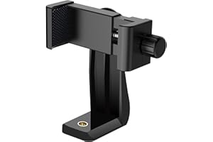 Ailun Tripod Phone Mount Holder Head Standard Screw Adapter Rotatable Digtal Camera Bracket Selfie Lens Monopod Adjustable for Ring Light Camcorder,Compatible for Most Cellphones iPhone