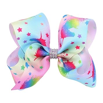 Bodhi2000 Cartoon Unicorn Hair Bows Girls Kids Alligator Clip