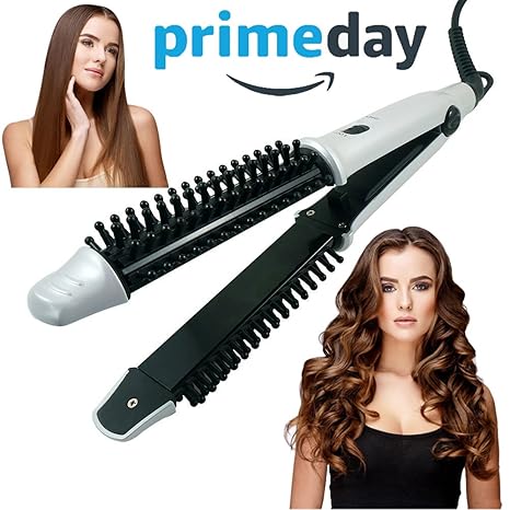 monojoy® 3 en 1 Cepillo de caliente y rizador de pelo y alisador de cabello