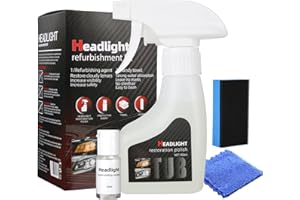 DOUNIU Upgrade Automotive Headlamp Restoration Fluid Kit, 2026 Upgraded Headlight Restoration Coating Spray Kit, Headlight Restoration Kit for Foggy Yellowing Oxidation (1 Set)