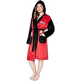 Peanuts Snoopy Fleece Robe for Women Teens Sizes S–2XL Hooded Bathrobe Cozy Loungewear Christmas Gifts for Women