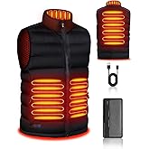 KODOKU Men's Heated Vest with Battery Pack Included, 2025 Upgrade Heating Wire, Electric Warm Vest for Winter Hiking