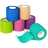 FriCARE Self Adhesive Bandage Wrap, Medical Tape in First Aid Kit Cohesive Bandage Wrap for Sport & Athletic, Breathable Vet