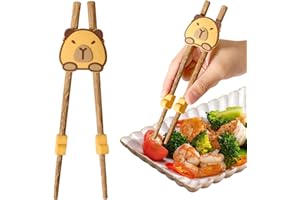 Kids Training Chopsticks - Reusable Ergonomic Capybara Theme - Beginners Practice Chopsticks | for Children Boys Girls Presch