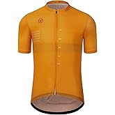GCRFL Men's Cycling Jersey with 3+1 Zipper Pockets Short Sleeves Biking Bike Jersey Cycling Shirt Breathable Mesh Fabric