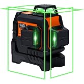 Klein Tools 93CPLG Compact Self-Leveling Laser Level, 100-Foot | Class 2, 1mW Laser, Bright Green Cross Line 360-Degree Laser Planes, Magnetic Mount, Rechargeable