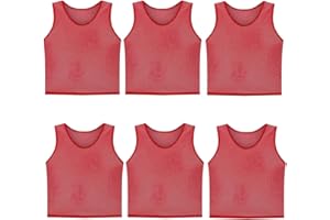 Tych3L Scrimmage Training Vest Kids Youth Adult Soccer Practice Jersey Athletic Pinnies (6 & 12 Pack)