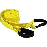 TGL 3 Inch, 20 Foot Heavy Duty Recovery Tow Strap, 30k Pound Capacity, Polyester, With Storage Strap - View #7
