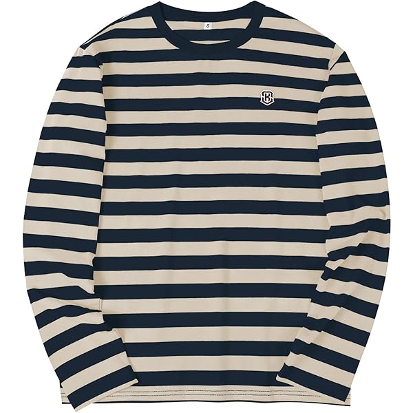 SOLS Mens Marine Long Sleeve Stripe T-Shirt (S) (White/Navy