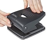 Rapesco PF835PB2 Germ-Savvy Antibacterial 40-Sheet 2-Hole Punch Black view 3
