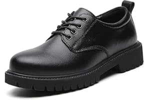 MXIKOCI Oxford Shoes for Women Comfort Lace Up Leather Work Office Business Non Slip Dress Shoes for Girls Ladies Women