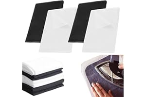 YINGLUBEN 4PCS Fusible Interfacing Fabric, Lightweight Interfacing for Sewing Iron on, One Sided Glue Iron on Fusible Interfa