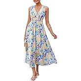 Flessibili Women's Sleeveless Floral Maxi Dress 2026 Sundresses Spring Summer Wedding Guest