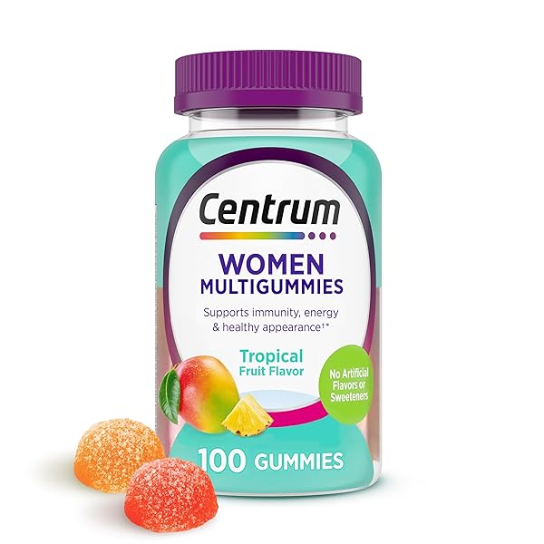 CENTRUM WOMEN’S MULTIVITAMIN GUMMIES, IMMUNE, ENERGY, HEALTHY APPEARANCE SUPPORT, 100 COUNT, 50 DAY SUPPLY