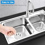 Tomario Stainless Steel Kitchen Sink Strainer Plug Set of 2 7.5 cm Dia view 5