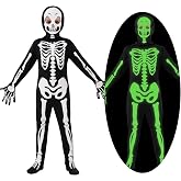 Spooktacular Creations Boy Halloween Skeleton Costume, Halloween Skeleton Costume for Kids, Bone Outfit, Bone Jumpsuit