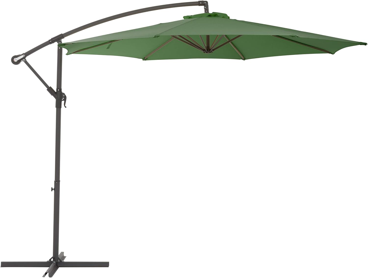 Corliving Ppu 470 U Offset Patio Umbrella Forest Green Amazon Ca Patio Lawn Garden