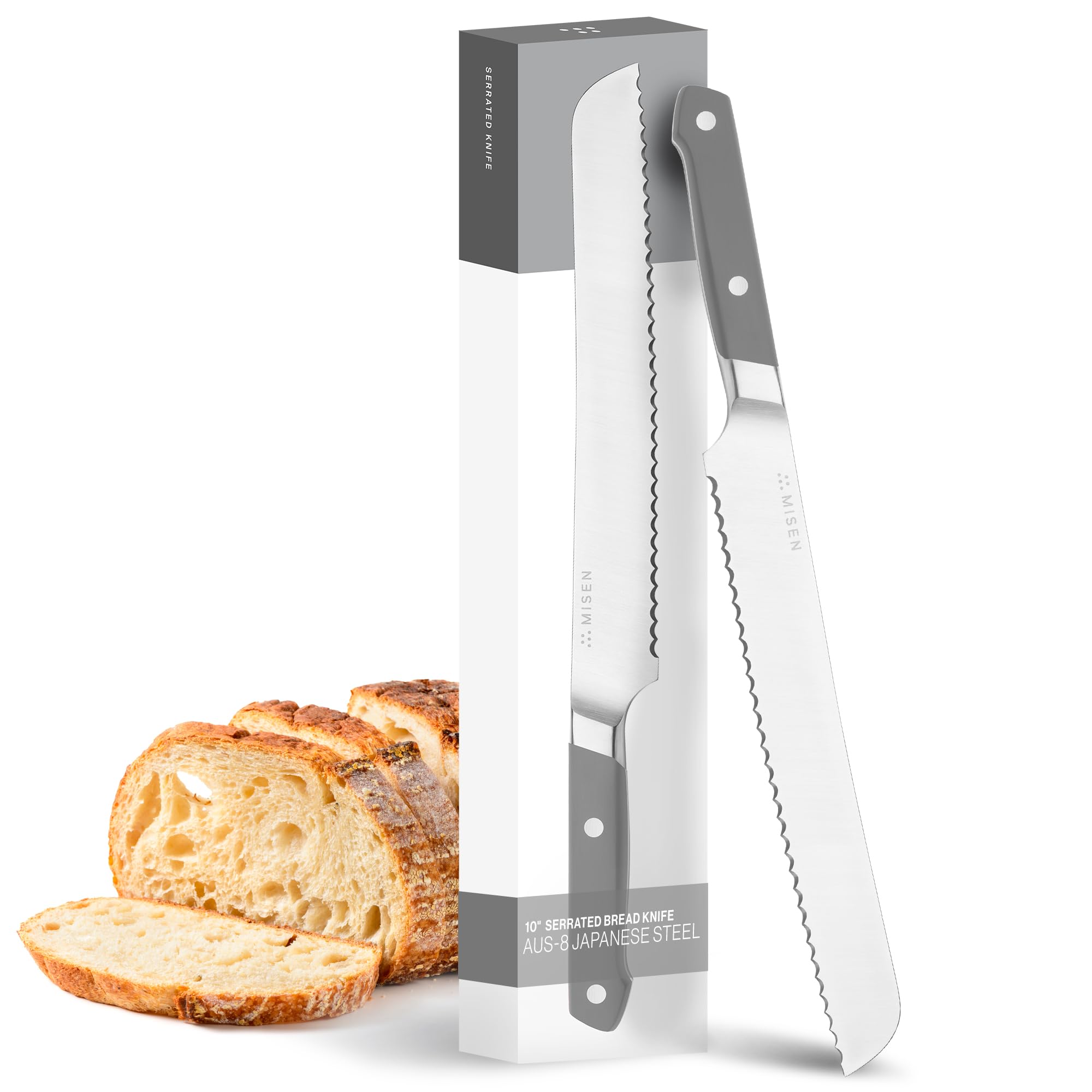 Misen Serrated Bread Knife – High-Carbon Japanese