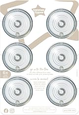 Tommee Tippee Closer to Nature Baby Bottle Teats 6m+ Pack of 6 view 1