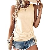 Gihgoew Womens Tank Summer Tank for 2026 Crew Neck Sleeveless Womens Summer Tank