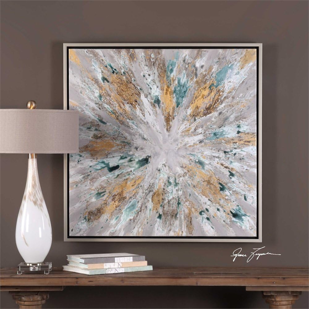 Vhomes Lights Exploding Star Modern Abstract Art Designed by Grace Feyock