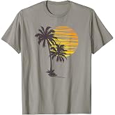Beach Palm Tree T-Shirt Nice Funny Holiday Summer Holiday T-Shirt