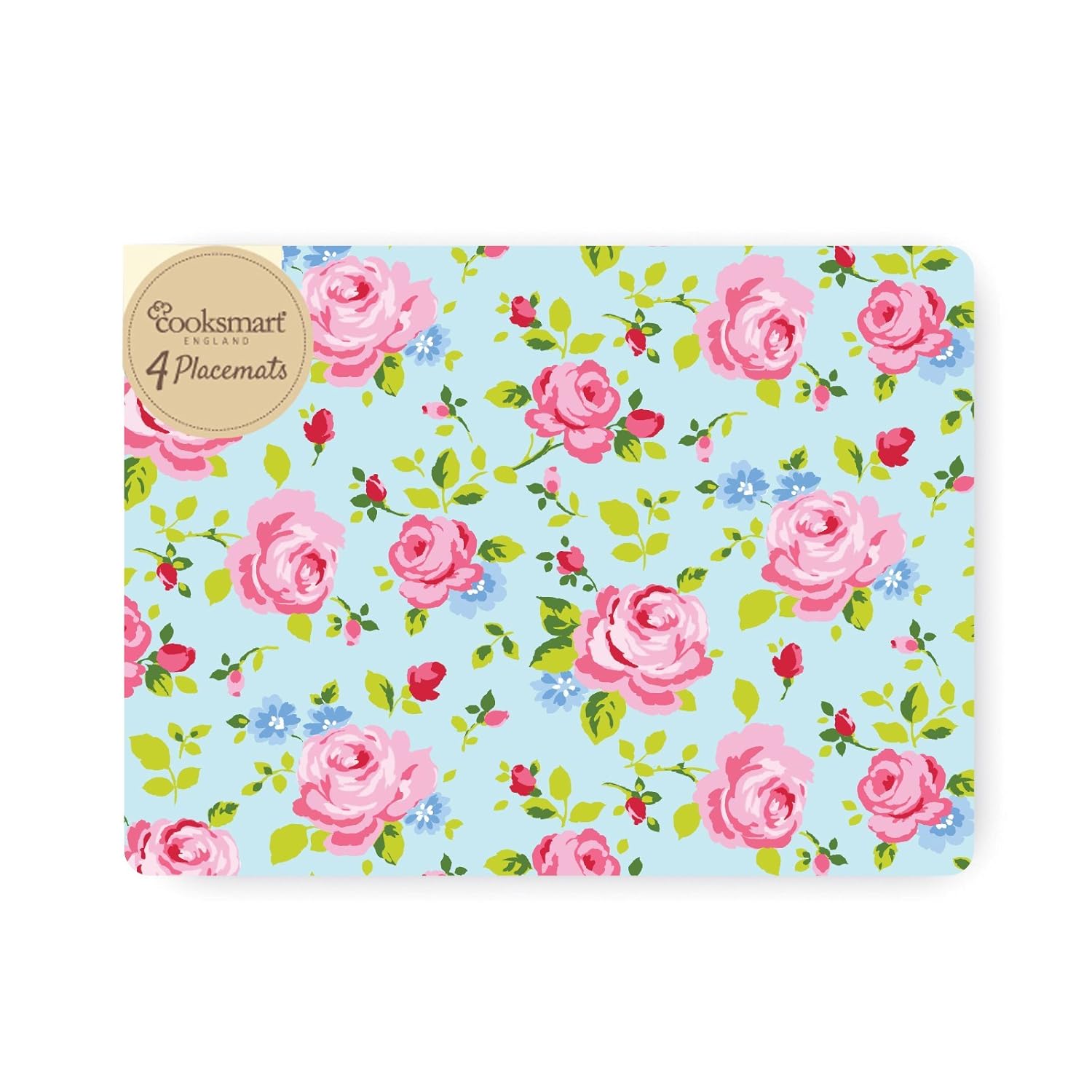Cooksmart Cork Placemats, Vintage Floral with a Wipe Clean Surface