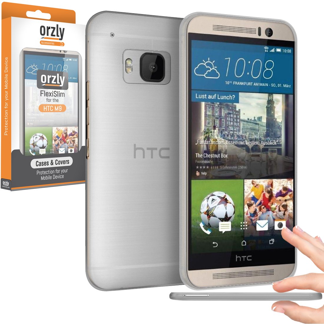 Orzly® FlexiSlim Case for HTC ONE M Super Slim mm Case 