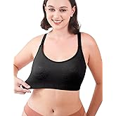 HOFISH Maternity Sports Bra for Women, Triple Clips Space Lift Wearable Pump Bra, Nipple Fixed Pad Comfort Nursing Bra