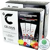 Celsius Energy Drink Mix Variety, Zero Sugar, 60 ct with Galley Grove Mints | Variety pack with 2 boxes of 30: Dragonfruit Lime, Berry &amp; Strawberry Mango, Includes Galley Grove Mints