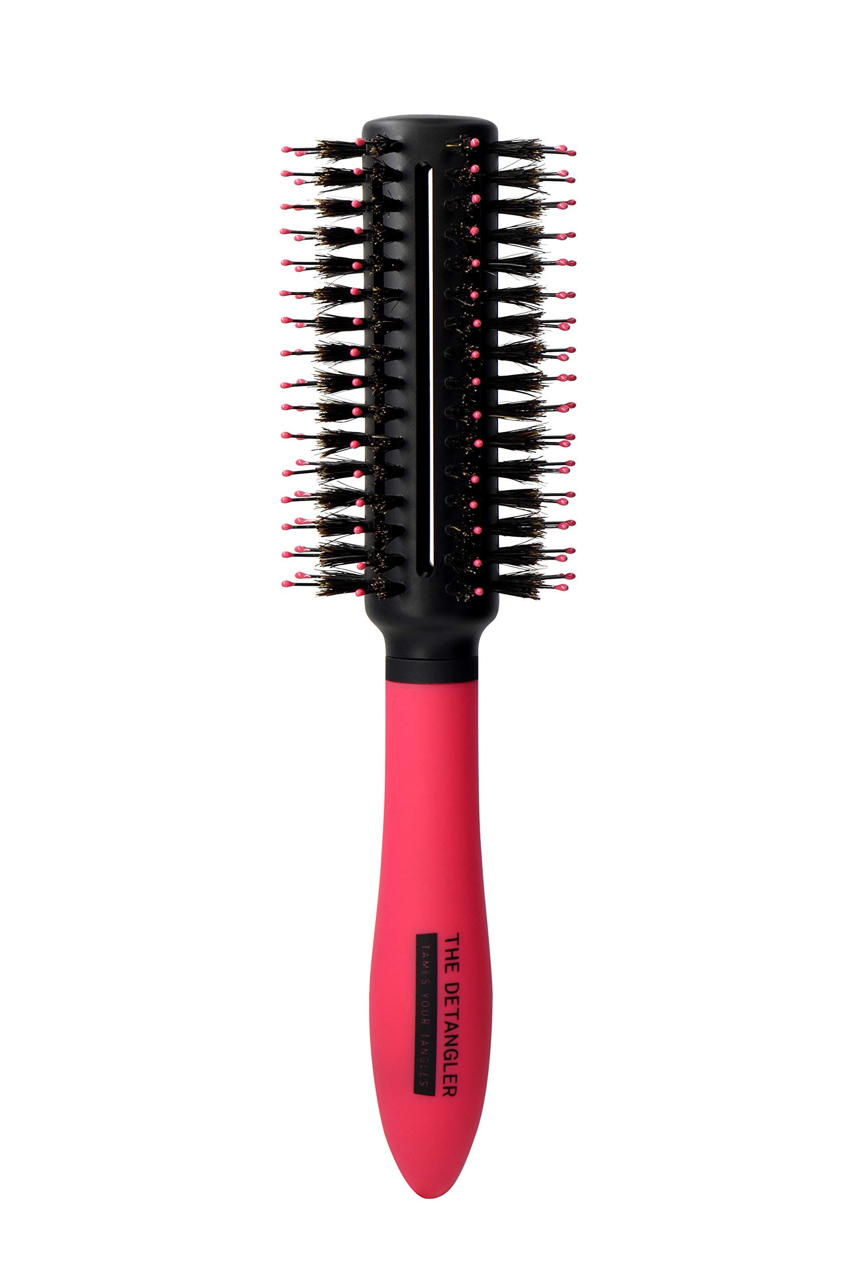 The Detangler Blow Dry Vented Round Grooming Hair Brush with Reinforced Bristle, Melon