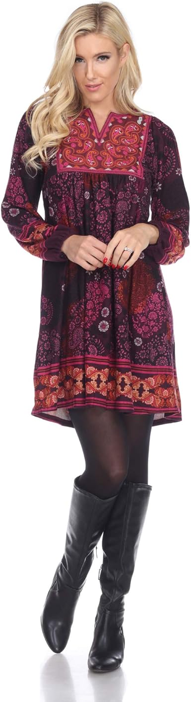 white mark sweater dress