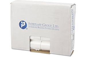 INTEPLAST GROUP Inteplast EC242406N Commercial Can Liners, Perforated Roll, 10gal, 24 x 24, Natural, 1000/Carton