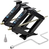 Kohree 9500lbs RV Stabilizer Jacks for RV Travel Trailer Camper, Set of 2, Heavy Duty Scissor Jacks Kit with Crank Handle and