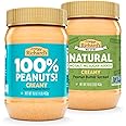 Crazy Richard's 100% All-Natural Vegan Creamy Peanut Butter with No Added Sugar and Non-GMO Variety Pack (Original 100% Peanuts Creamy + No Stir Creamy)