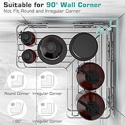 YASONIC Corner Shower Caddy, 3-Pack Adhesive