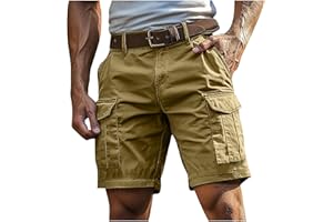 Men's Cargo Shorts Outdoor Lightweight Hiking Tactical Golf Shorts Casual Summer Twill Multi Pockets Short Pants