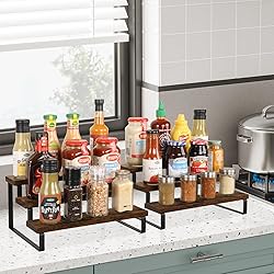 YINMIT Wood Display Riser Stand, Set of 2 Wooden