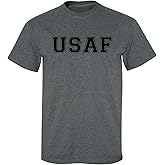 USAF Athletic Air Force Short Sleeve T-Shirt in Sport Grey