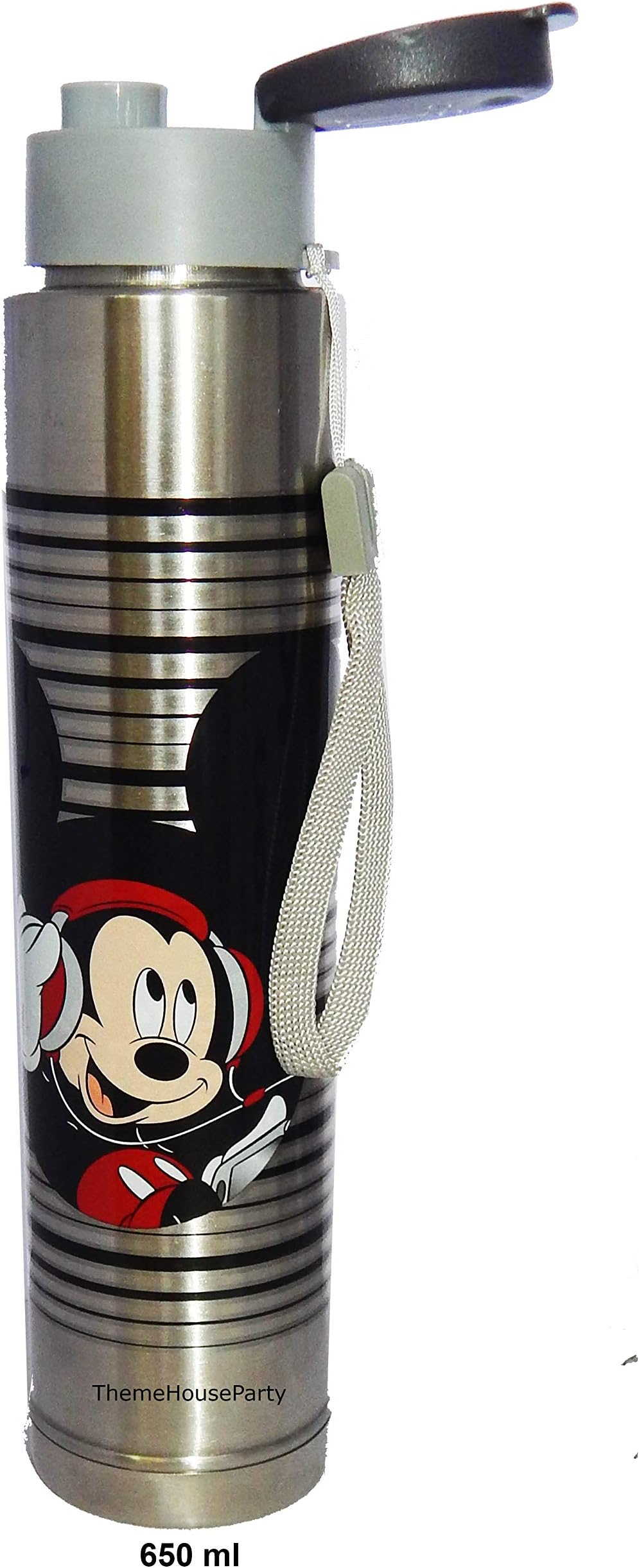 ThemeHouseParty Cartoon Characters Print Stainless Steel Sipper Water Bottle (Premium Quaility Rust Free ) Water Bottle for Kids, Student, Return Gift Speed 650ml Mickey Mouse