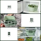 Greentainer Salad Container Lunch Box 1700ml with Cutlery Green view 4