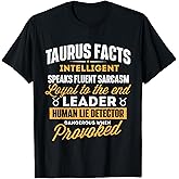 Taurus Facts - Astrology Astrologer Horoscope Zodiac Sign T-Shirt