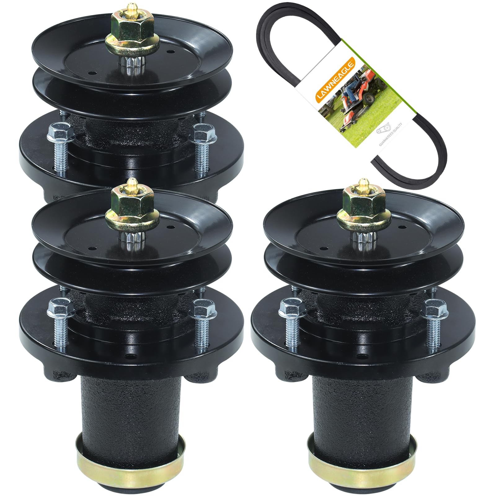 Photo 1 of ***FACTORY SEALED***
Lawneagle 3 Pack 539131898 Spindle Assembly with 532173434 Mandrel Pulley 599275701 Belt Replaces Husqvarna 539131898 Husqvarna Spindle Assembly 539131898 for Husqvarna TS348 YT48DXLS Tractors
