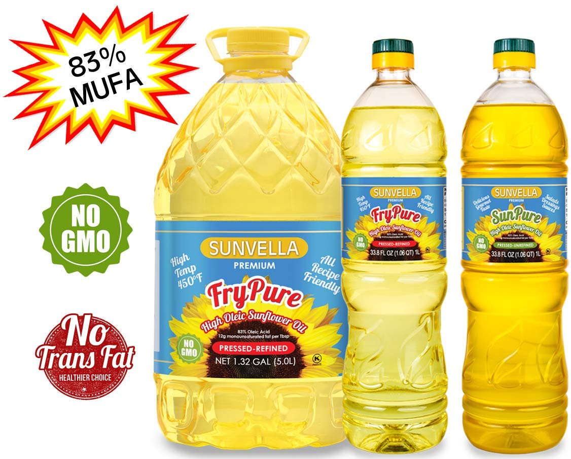 Buy SUNVELLA NonGMO High Oleic Sunflower Oil Variety Pack / Pressed