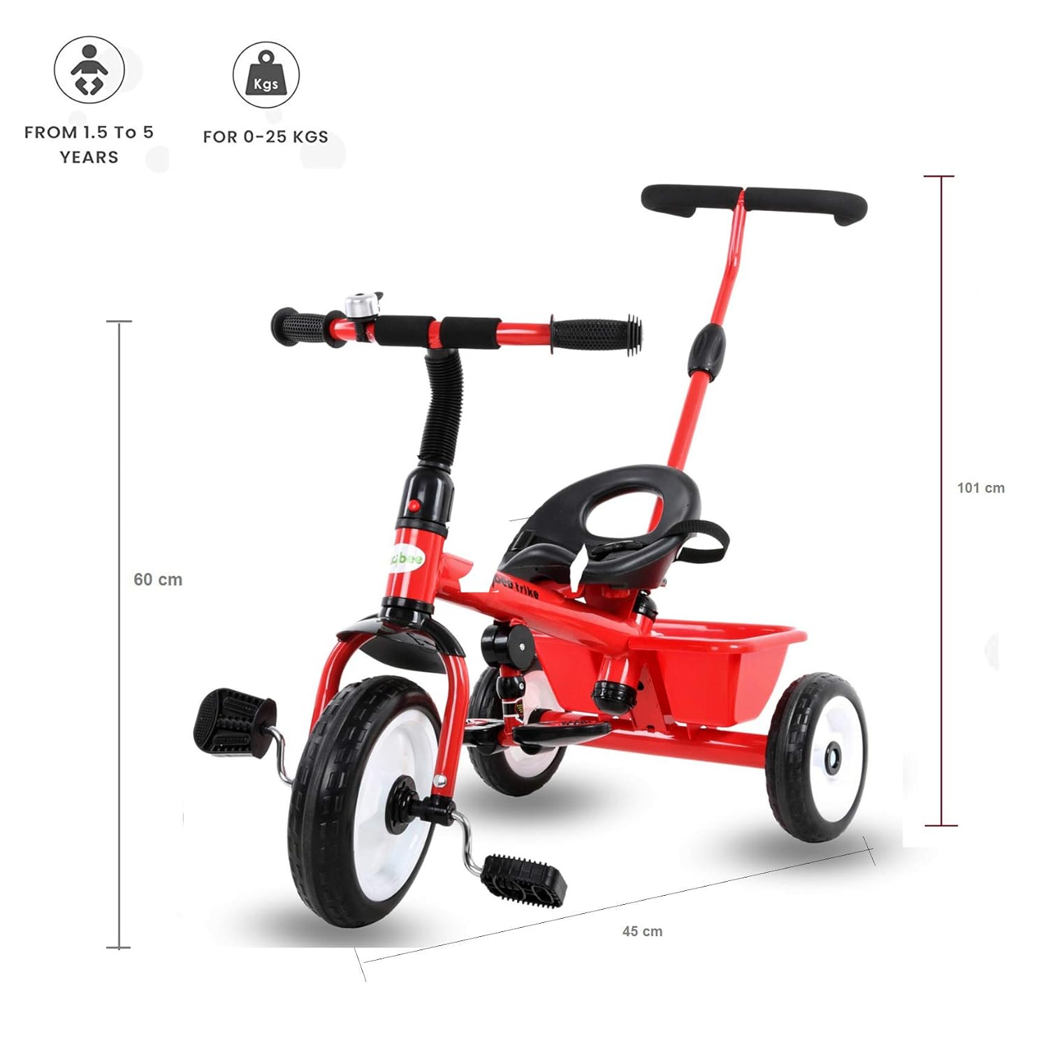 tricycle with parental control