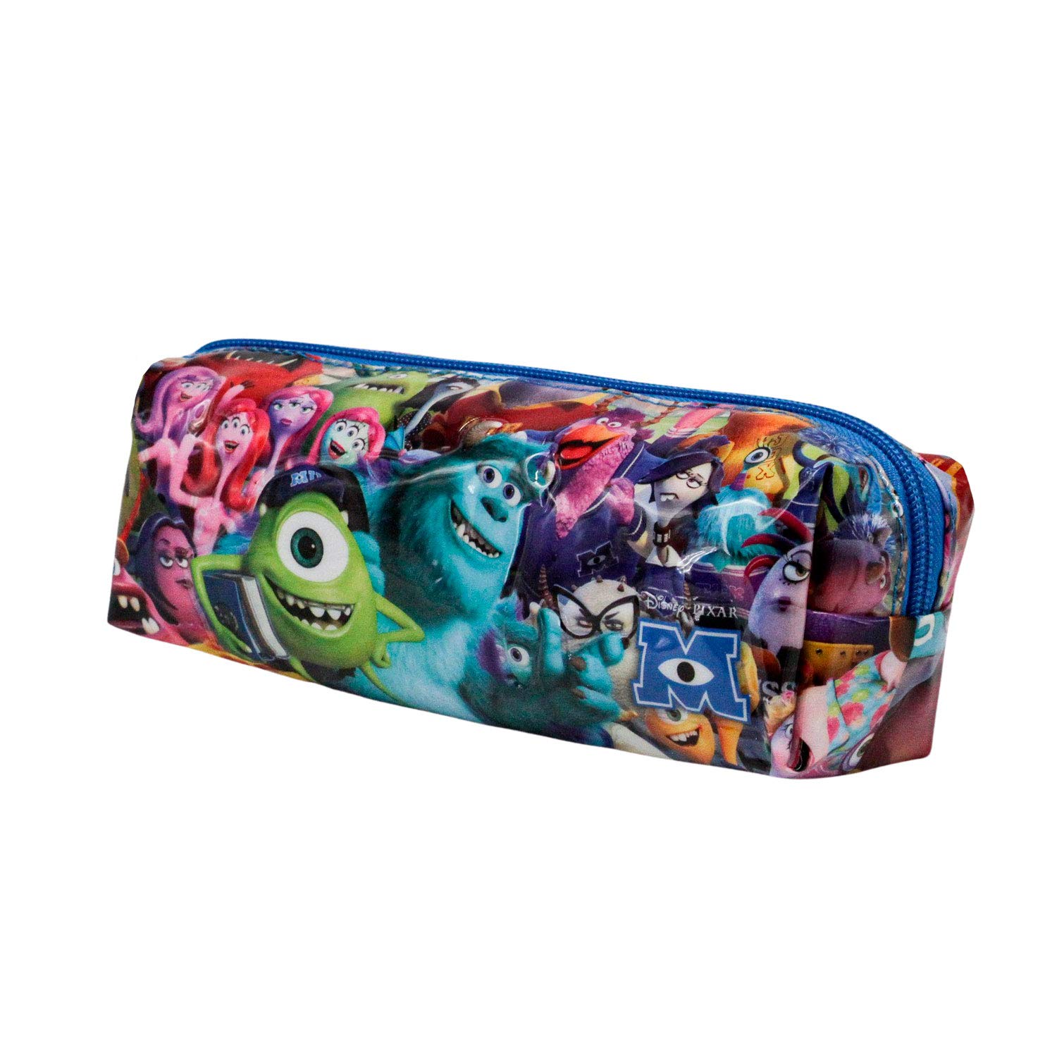 Disney Monsters Inc University-Square Pencil Case, Multicolour, 21 x 7 cm